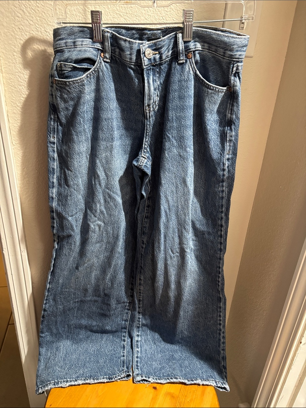 Rewash Classic Blue Wide Leg Denim Jeans 1/25